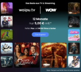 Streaming-Angebot: waipu.tv Perfect Plus mit WOW für 5 € / Monat