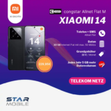 Xiaomi 14 für 229,95€ + congstar 30 GB für 22€ eff. 1,50€