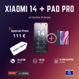 Xiaomi 14 & Pad Pro: 111 EUR & 50GB – Eff. -1,39 EUR/Monat