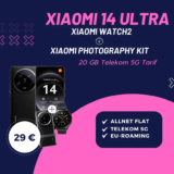 Xiaomi 14 Ultra + Zubehör für 29€ mit 20GB Telekom 5G eff. -5,34€