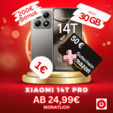 304€ sparen ➡️ Xiaomi 14T Pro + Vodafone + 200 EUR Bonus