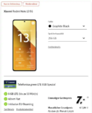 Xiaomi Redmi Note 13 5G 256GB für 7€ + 6 GB freenet eff. 0,82€