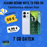 📱 Redmi Note 13 Pro 5G + 7GB für 4,99€ | -1€ eff.